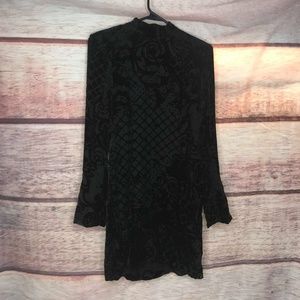 Balmain Black Velvet Mini Dress  EU 36 - US 6